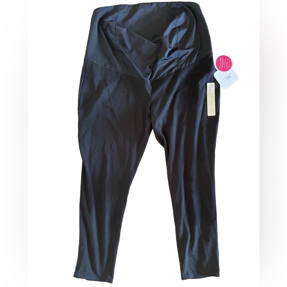 Isabel by isabel&Ingrid black over the belly maternity skinny ankle‎ pants sz 14
